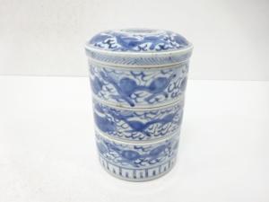 古伊万里　染付　龍　三段重